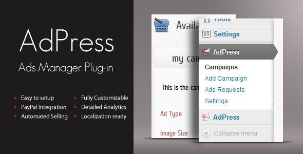 Download Nulled AdPress v0.9.8 - WordPress Ad Manager Plugin