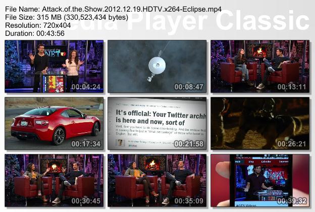 Attack of the Show 2012 12 19 HDTV x264-Eclipse mp4 preview 0