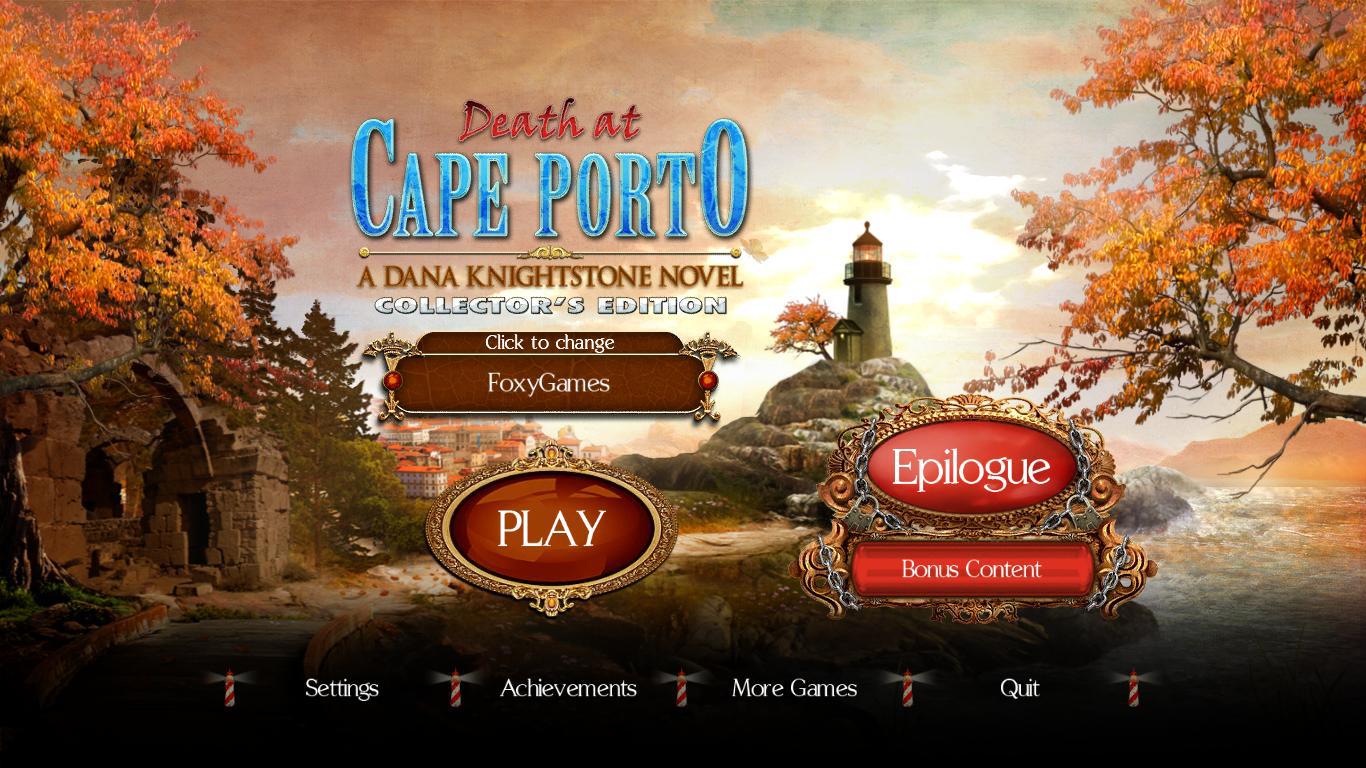 Death at Cape Porto - A Dana Knightstone Novel CE [FINAL] 2013 (HOG) Foxy Games preview 0