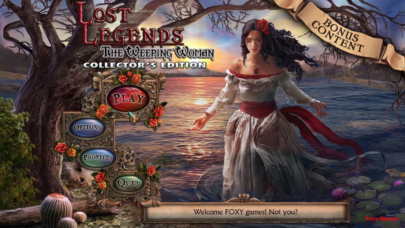 Lost Legends - The Weeping Woman CE [FINAL] 2014 (HOG) Foxy Games preview 1