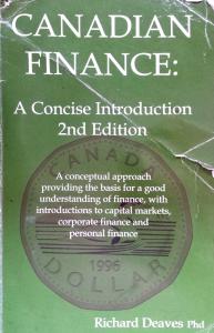 Canadian Finance A Concise Introduction 2nd Edition Richard Deaves - Richard Deaves