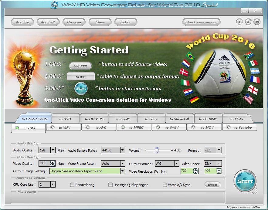 WinX HD Video Converter Deluxe v3 7 7 Portable preview 0