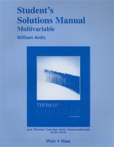 Thomas Calculus 12th Edition_Solutions Manual (download torrent) - TPB