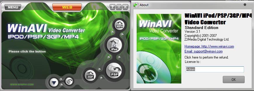 Winavi 3gp Mp4 Psp Ipod Video Converter V3 1 Portable [thinapp] preview 0