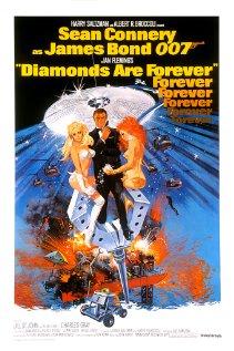007 James Bond Diamonds Are Forever  Poster
