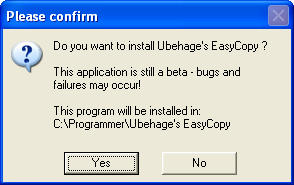 Ubehage's EasyCopy exe preview 0