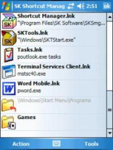 SK Shortcut Manager For The Pocket PC picture SK Shortcut Manager For The Pocket PC picture